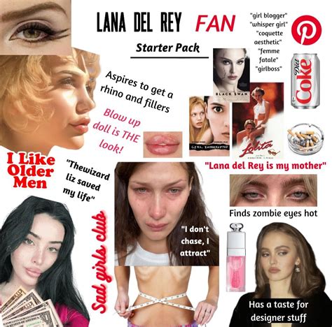 Lana Del Rey Fan Starter Pack R Starterpacks