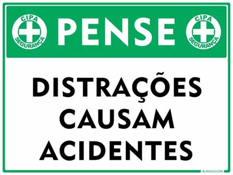 Placa Cipa Distra Es Causam Acidentes X Cm Alum Nio Parcelamento