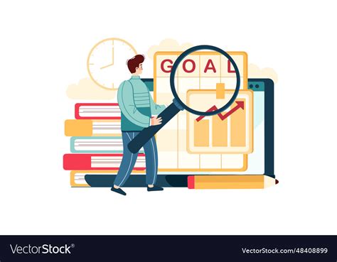 Business goals Royalty Free Vector Image - VectorStock