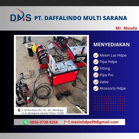 Jual Mesin Las Pipa Hdpe Hydraulic Butt Fusion Welding Machine Shd