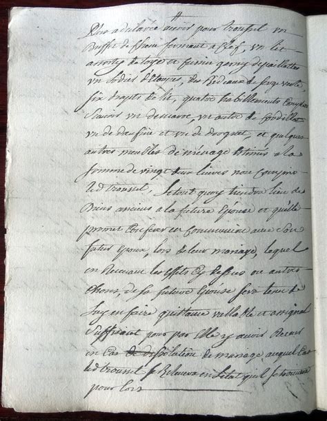 Brainans Notre Histoire 1764 02 25 Contrat De Mariage Pierre DOUGNIER