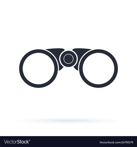 Binoculars Icon On White Background Binocular Vector Image