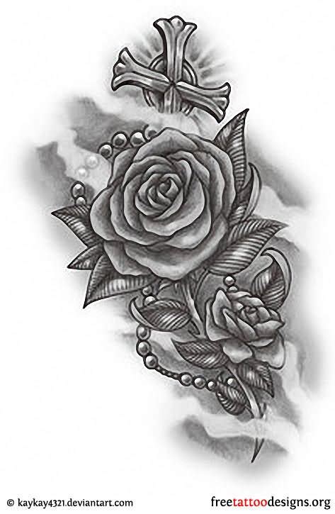 Rose And Rosary Drawing At Explore Collection Of