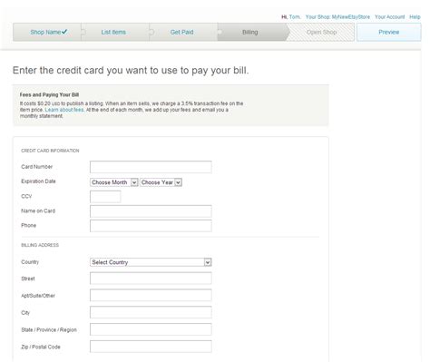 how to open etsy store