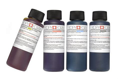 Bottled food ink for Canon printers - Kopyform - Esspapiere & Lebensmitteltinte