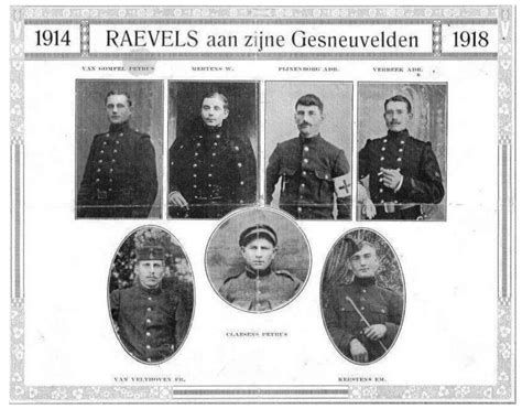 Ravels Memento Voor De Militaire Slachtoffers Van Wo I