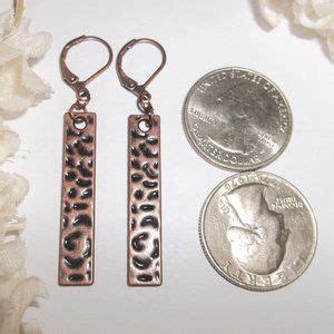 Wvluckygirl Jewelry Copper Boho Earring Set Dangle Trendy Rustic