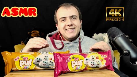 ASMR TÜRKÇE ETİ PUF PUFİ MARSHMALLOW YEMEK ASMR MUKBANG YouTube