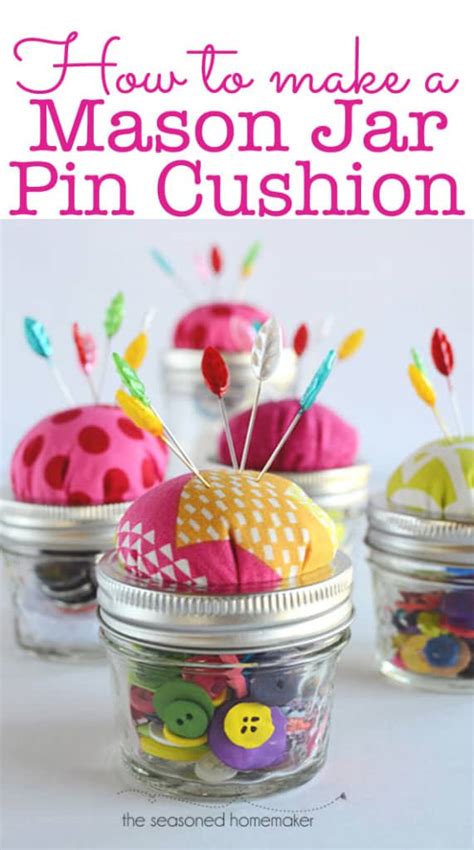 How to Make a Mason Jar Pin Cushion