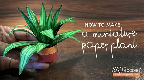 How To Make A Miniature Plant With Paper Easy Diy Paper Craft Tutorial