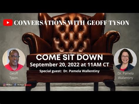 Conversations With Geoff With Special Guest Dr Pam Wallentiny Youtube