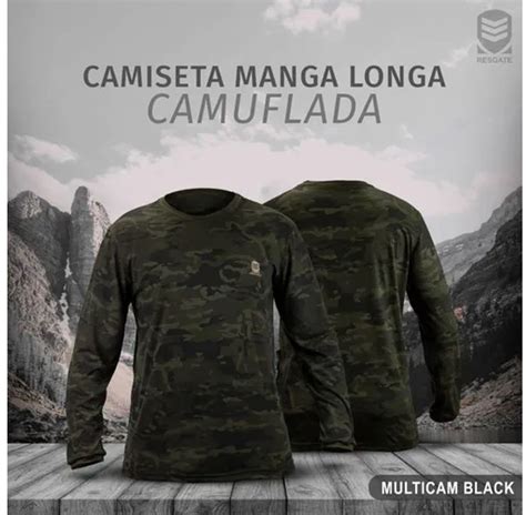 Camisa Manga Longa Multicam Black Resgate Militaria LOJA WWART