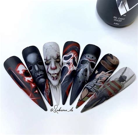 Pin by Damaris Benitez on Uñas HALLOWEN Scary halloween nails design