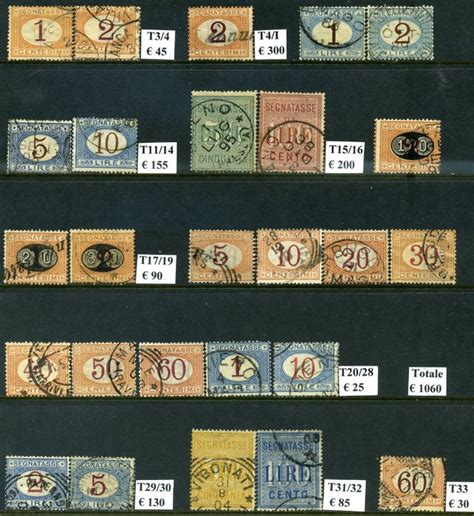 Royaume Ditalie Postage Due Stamps Small Catawiki