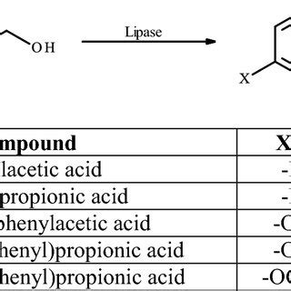 Reaction scheme of enzymatic esterification of phenolic acids with... | Download Scientific Diagram