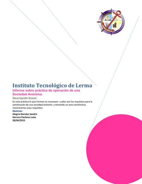 Instituto Tecnol Gico De Lerma