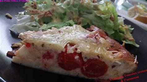 Clafoutis aux tomates cerises parmesan de Les petits délices d