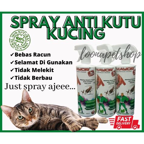 Spray Kutu Kucing Anti Flea Spray Cat Organik 500ml Shopee Malaysia