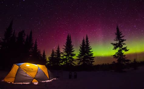 Camping Under The Northern Lights