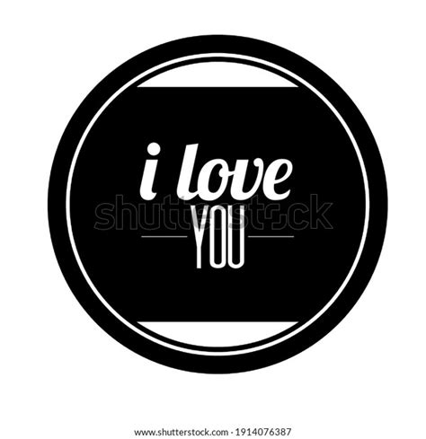 Love You Vector Illustration On White Stock Illustration 1914076387 Shutterstock