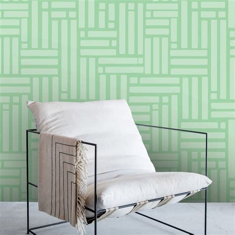 Green and White Stripe Wallpaper - Etsy