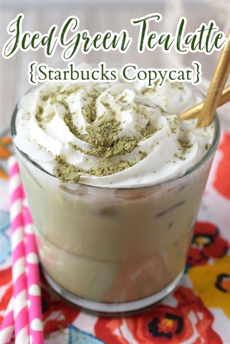 Iced Green Tea Latte Starbucks Copycat Mildly Meandering