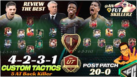 4231 4 2 3 1 Best Meta Custom Tactics EA FC24 Ultimate Team FUT