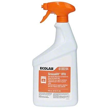 Ecolab Greaselift RTU Non Caustic Degreaser 32 FL OZ Spray Bottle