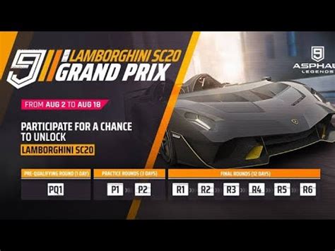 Asphalt Gameplay Live Lamborghini Sc Grand Prix Round Youtube