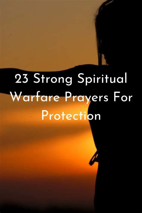 23 Strong Spiritual Warfare Prayers For Protection - Faith Victorious