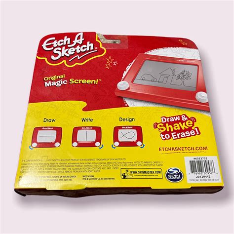 Etch A Sketch Classic Red Drawing Toy With Magic Screen For Ages And