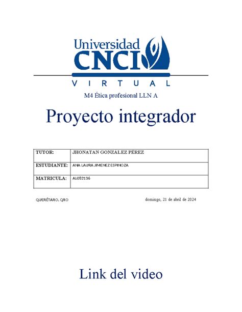 M Tica Profesional Lln A Proyecto Modular M Tica Profesional Lln