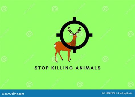 Stop Killing Animals Stock Illustration Illustration Of Abstract