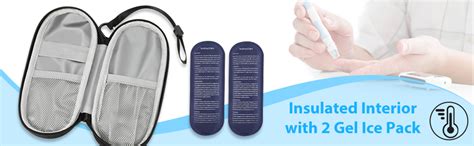 MEDMAX Insulin Cooler Travel Case with 2 Ice Packs - Portable Water ...