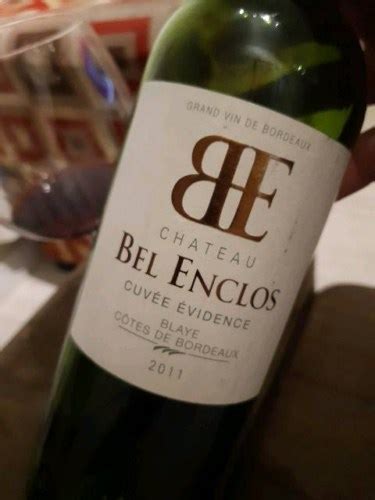 Ch Teau Bel Enclos Cuv E Evidence Blaye C Tes De Bordeaux