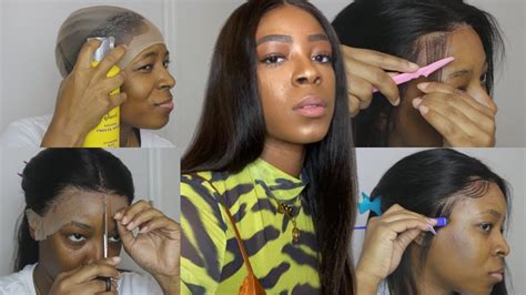 Detailed How I Install A Lace Front Wig African Mall Wig Step By