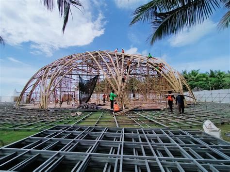 Dosen UGM Jadi Pembuat Bamboo Dome Tempat Makan Pimpinan G20