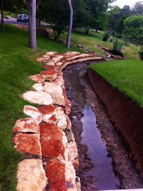 Removing the Rocks From a Residential Drainage Ditch! | Drainage ditch ...