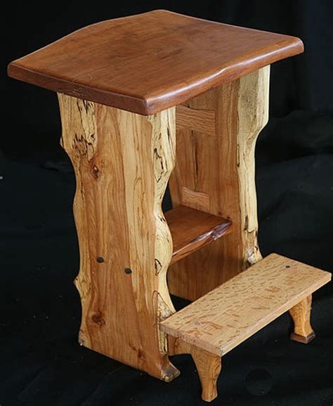 Live Edge Cherry Slab Bar Stool By Woodjunkie On Etsy