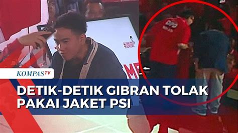 Begini Alasan Gibran Tolak Dipakaikan Jaket Psi Youtube