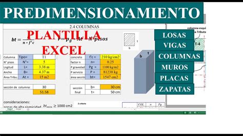 Plantilla Excel Para Pre Dimensionamiento De Columnas Zapatas Y Vigas Images And Photos Finder