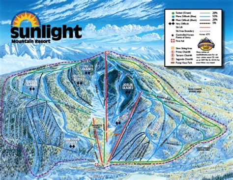 Sunlight Mountain Resort Trail Map | Colorado Ski Resort Maps