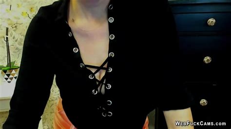 German MILF Posing In Mini Skirt On Webcam