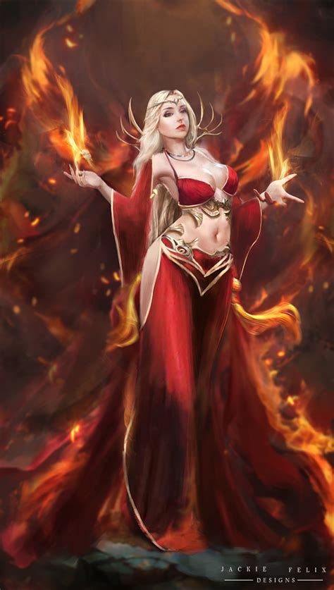 Flame Empress By Jackiefelixart On Deviantart