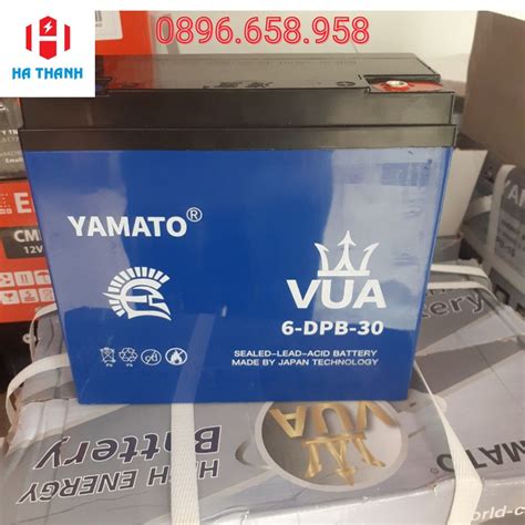 Ắc Quy Xe Máy điện Yamato Vua 6 Dpb 30 Ắc Quy Hà Thành