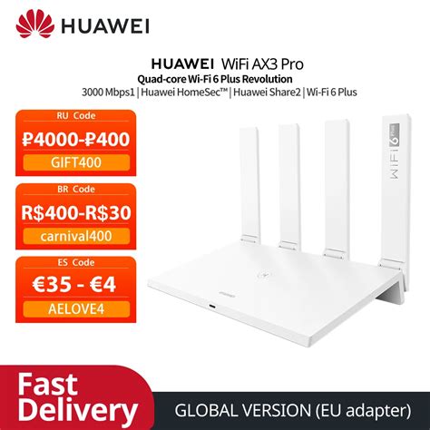 Huawei Roteador E Amplificador De Sinal Ax Pro Wi Fi Gigabit