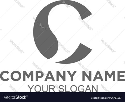 Creative Comma Logo Design Royalty Free Vector Image