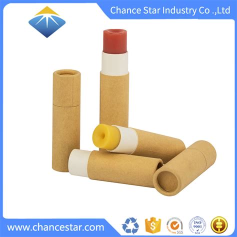 Custom Eco Friendly Push Up Lip Balm Paper Cardboard Tubes 10g 2oz