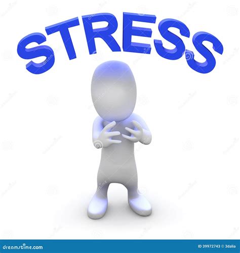 3d Stressed Man Stock Illustration Illustration Of Mental 39972743