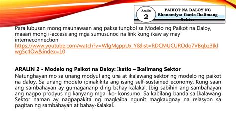 Ppt Aralin 2 Modelo Ng Paikot Na Daloy PPT